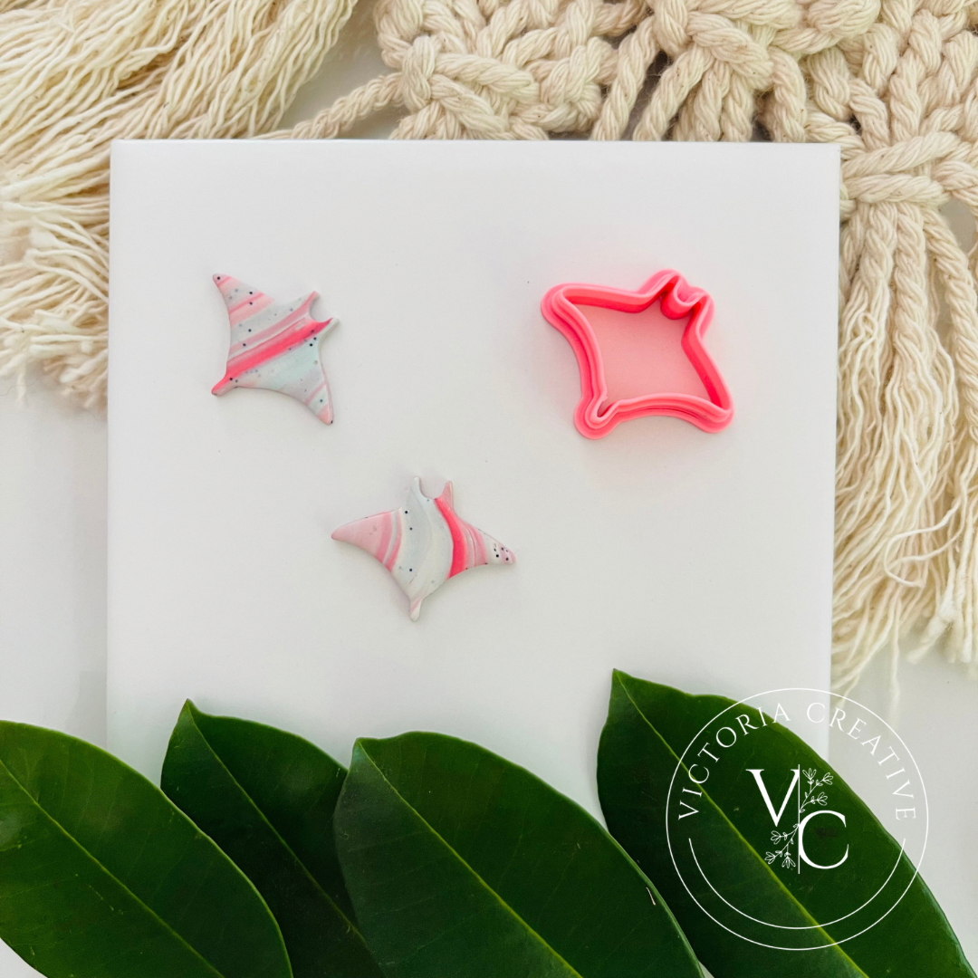 MANTA RAY POLYMER CLAY CUTTER - VALENTINES DAY
