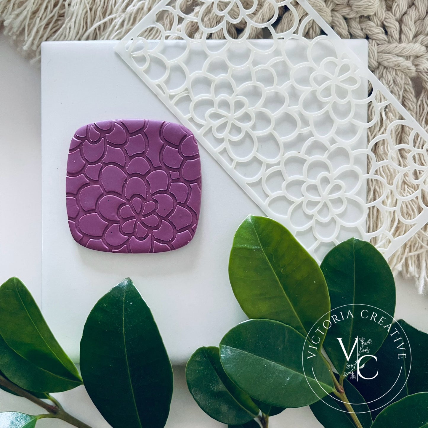 MINI CLAY STENCIL - 18 - FLORAL COLLECTION