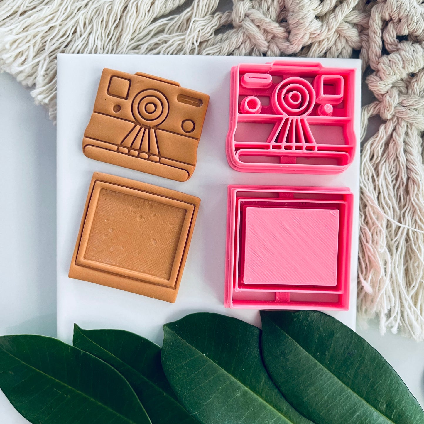 COMBO 37 - POLYMER CLAY CUTTER - VALENTINES DAY - POLAROID CAMERA AND PHOTO