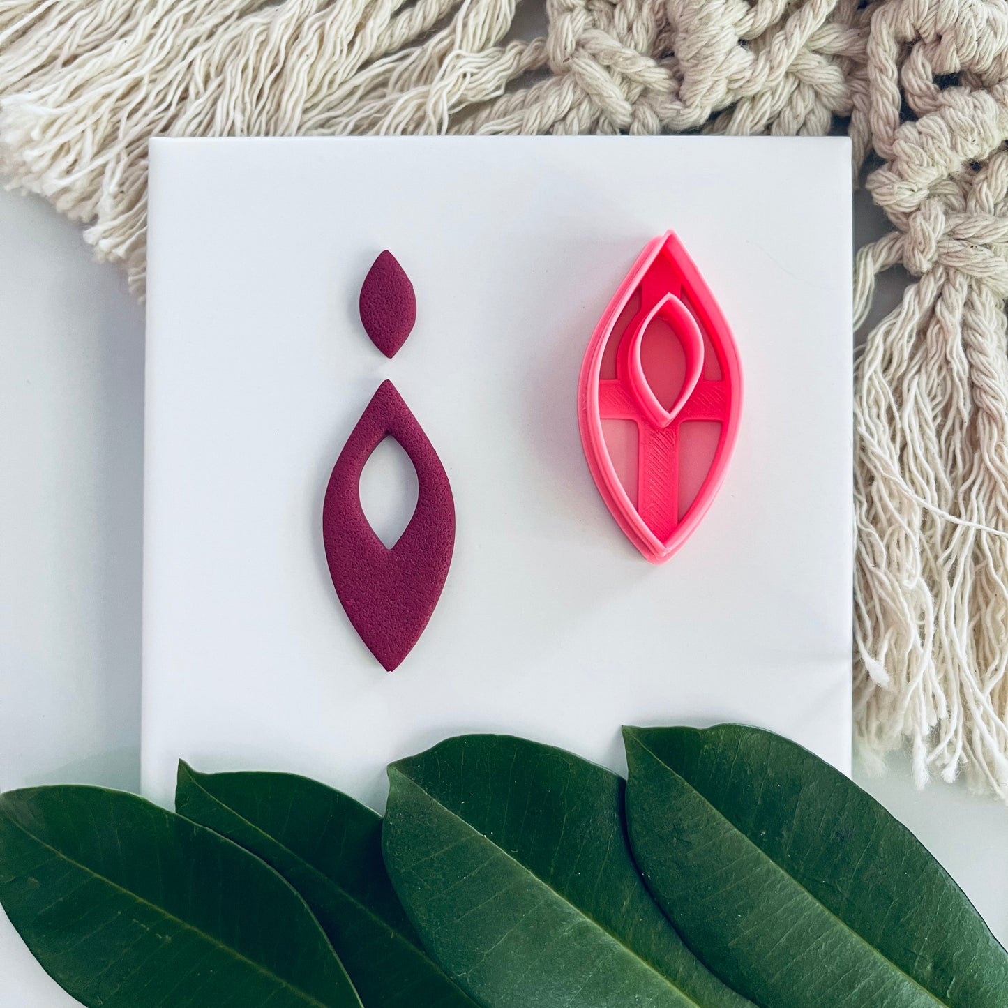 DOUBLE DROP 2 - POLYMER CLAY CUTTER - VALENTINES DAY