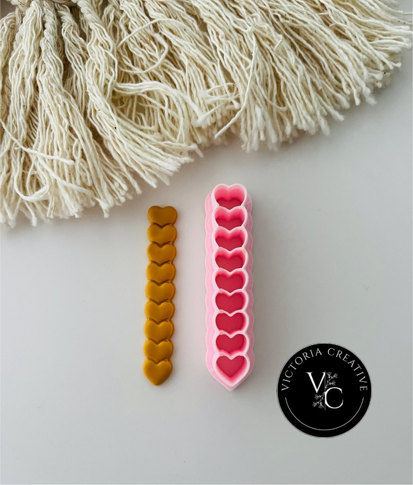 STRING OF HEARTS CUTTER - POLYMER CLAY CUTTERS - VALENTINE'S DAY COLLECTION 2025