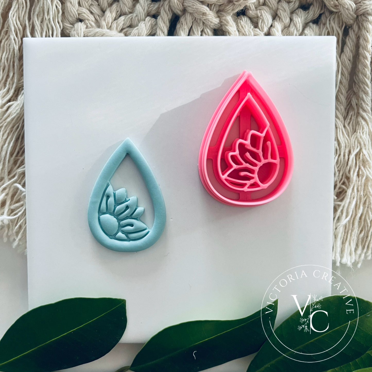 EMBOSSING CUTTER 141 - POLYMER CLAY CUTTER - FLORAL COLLECTION