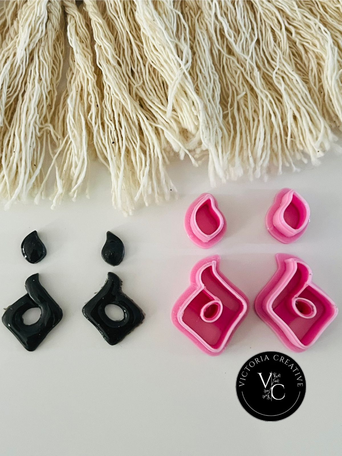 ABSTRACT FIRE COMBO (SET OF 4) - POLYMER CLAY CUTTERS