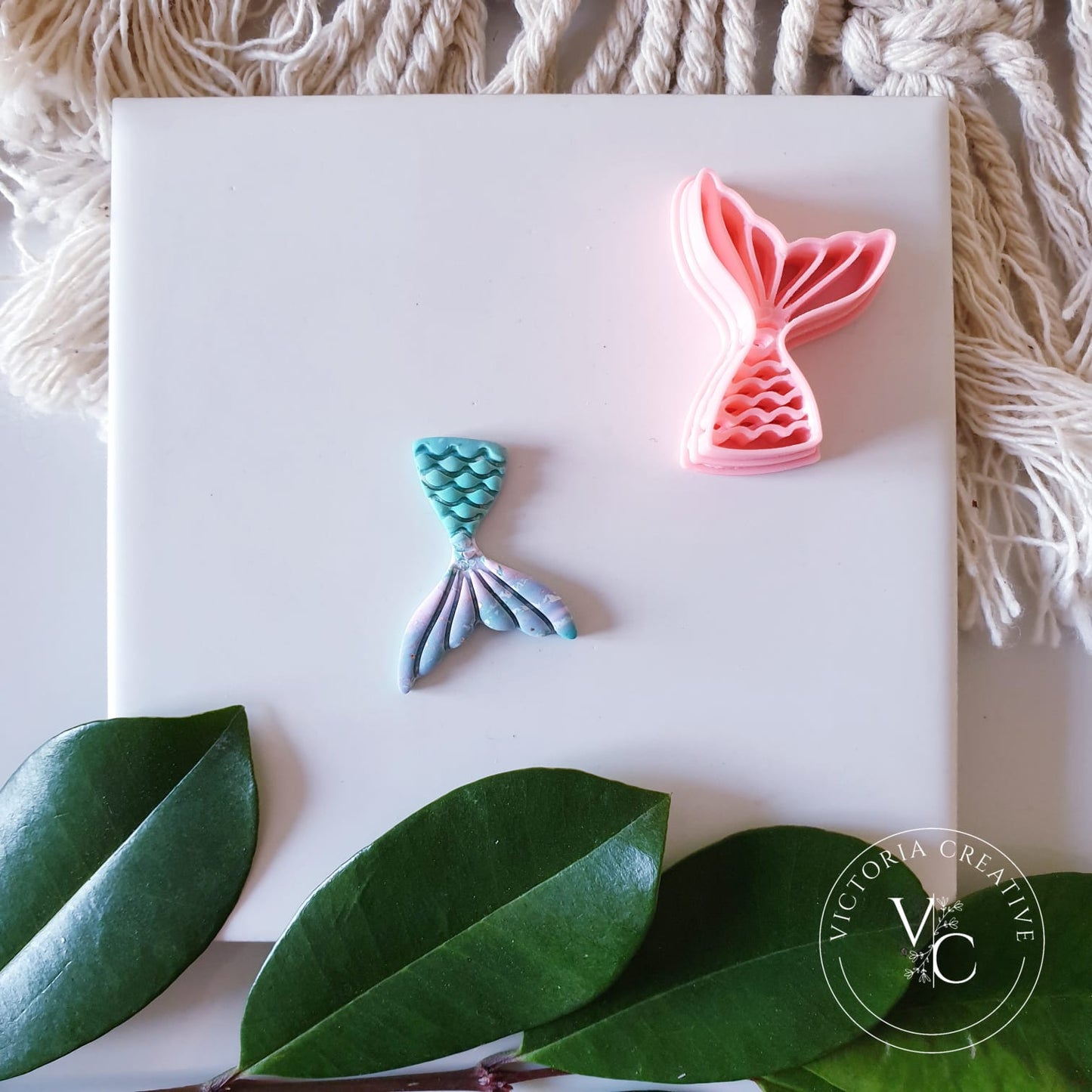 EMBOSSING CUTTER 104 - POLYMER CLAY CUTTER - RETRO COLLECTION MERMAID