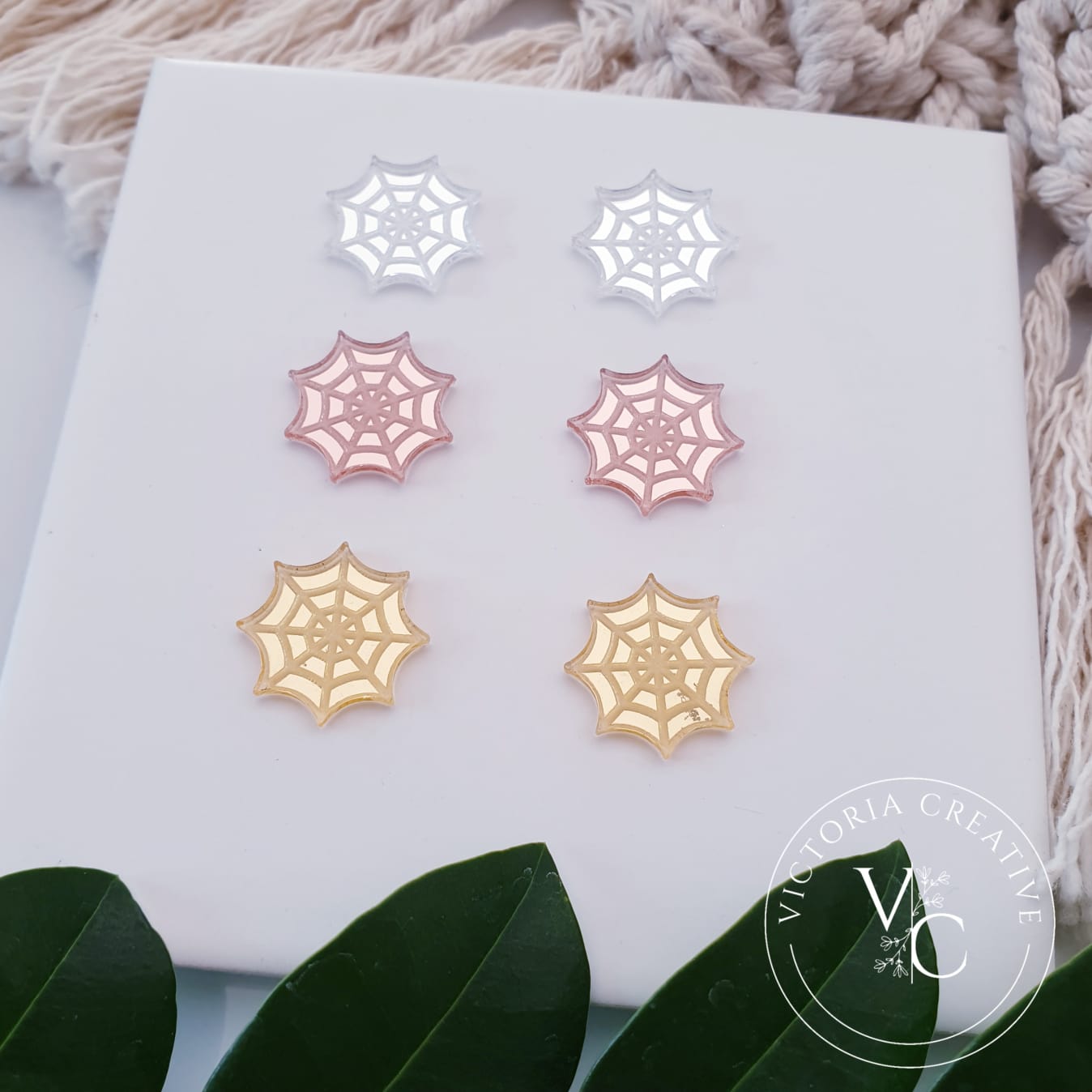 ACRYLIC SPIDER WEB FINDING - HALLOWEEN 2023 - ACRYLIC FINDINGS