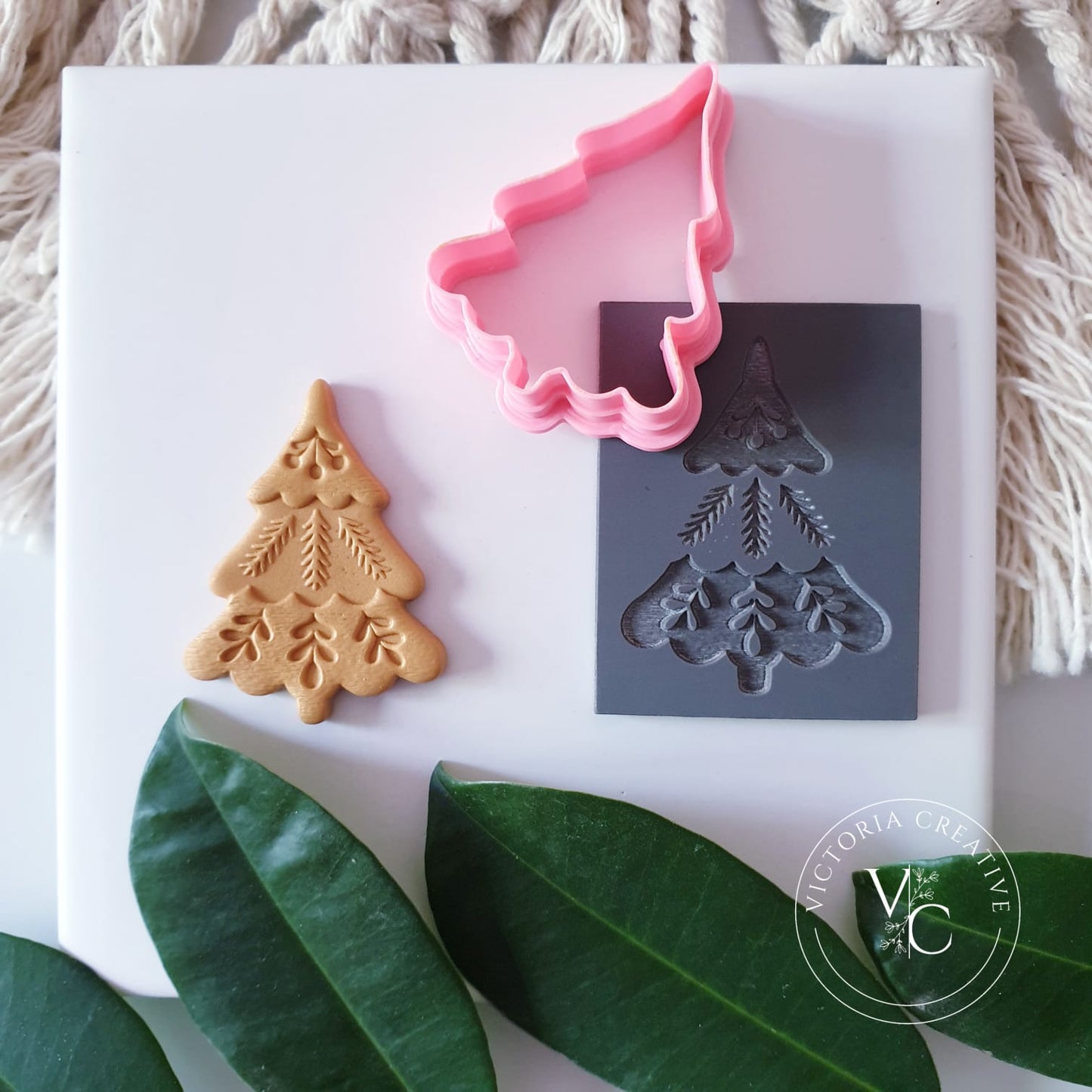 FLEXI STAMP AND CUTTER COMBO 7 - POLYMER CLAY CUTTERS - CHRISTMAS 2023 TREE