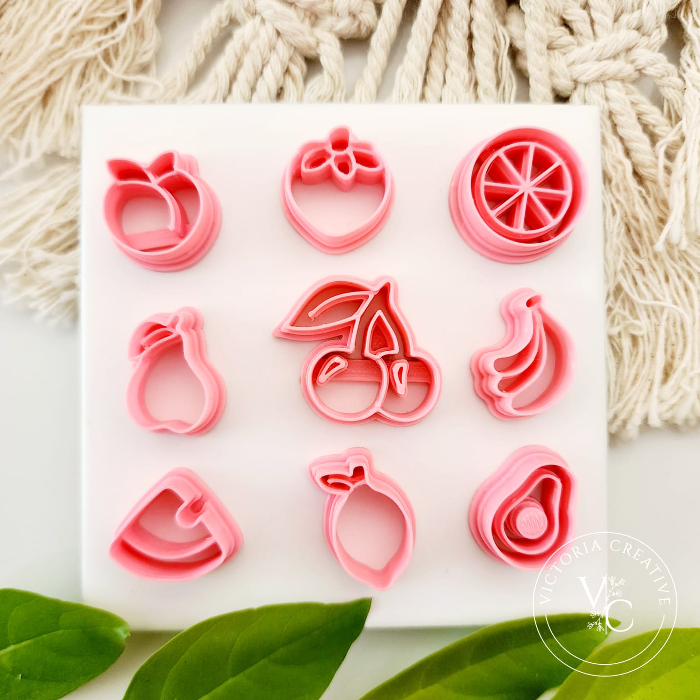 FRUIT STUDS - POLYMER CLAY CUTTER - SUMMER 2023 FRUIT