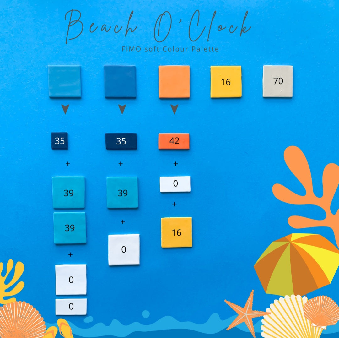 BEACH O'CLOCK COLOUR RECIPES