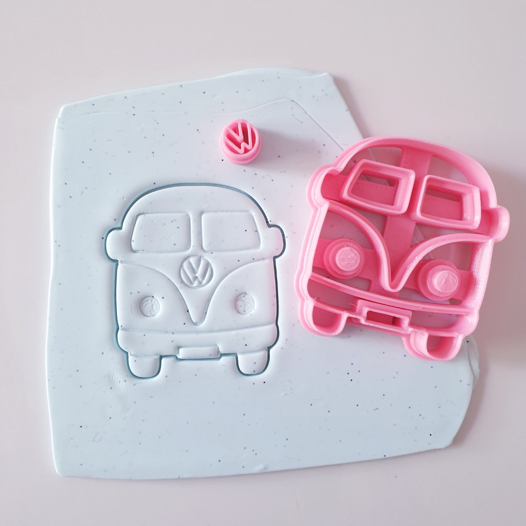 EMBOSSING CUTTER 52 - POLYMER CLAY CUTTER - SUMMER 2022 - VW BUS