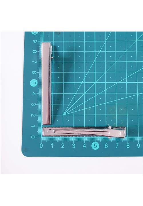 SILVER FLAT BACK HAIR CLIP - 76mm - JEWELLERY FINDINGS