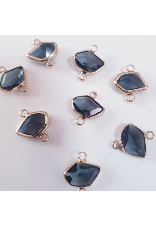 GREY BLACK CRYSTAL FINDINGS NICKEL FREE JEWELLERY FINDINGS