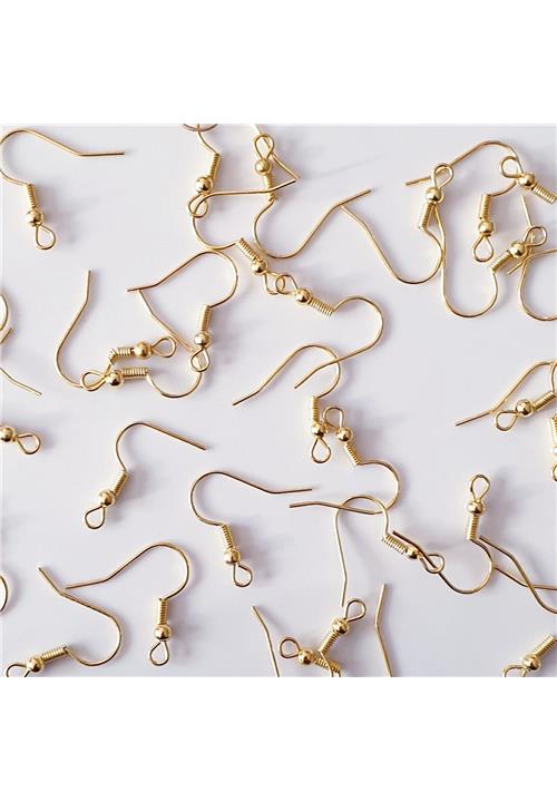 KC GOLD EARRING HOOKS - NICKEL FREE - JEWELLERY FINDINGS