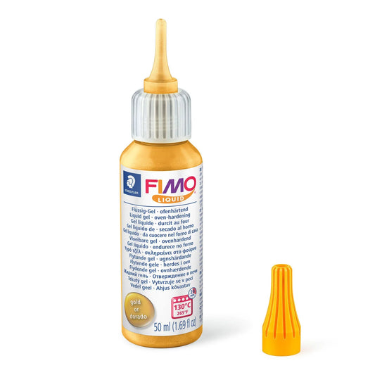 FIMO LIQUID CLAY - GOLD - 50ML (POLYMER CLAY)