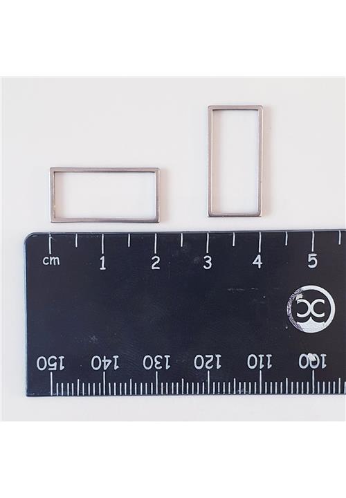 STAINLESS STEEL SILVER RECTANGLE CONNECTOR - JEWELLERY FINDINGS