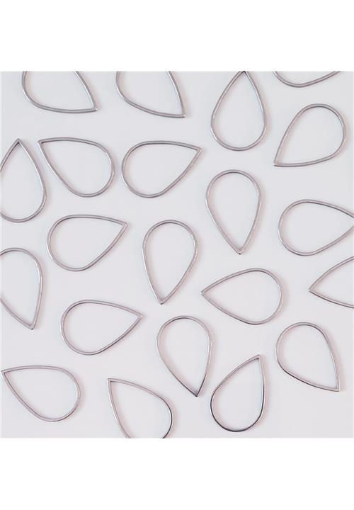 NICKEL FREE SILVER TEARDROP CONNECTOR - JEWELLERY FINDINGS
