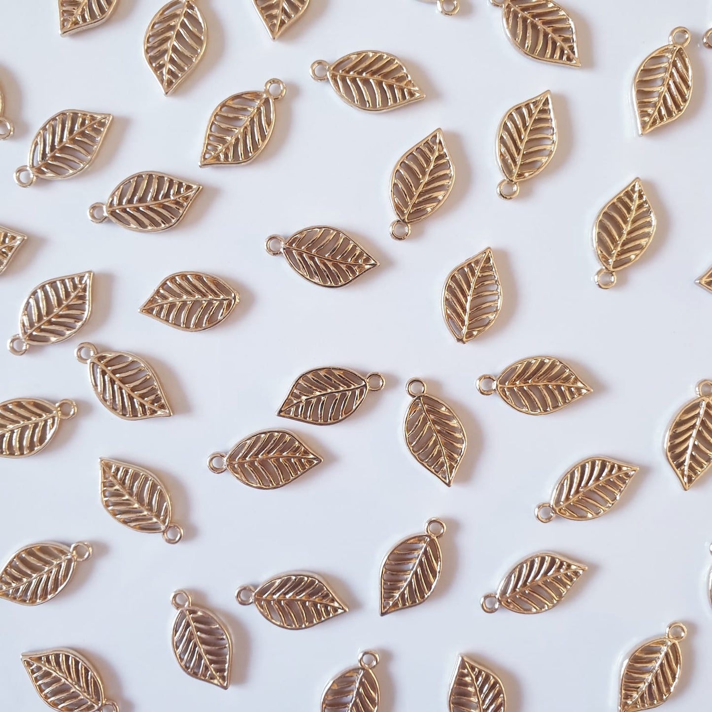 GOLD LEAVES - NICKEL FREE - JEWELLERY FINDINGS