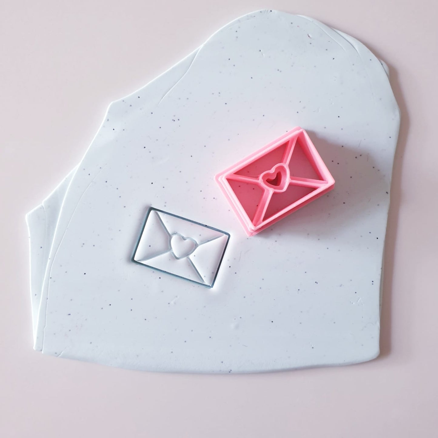 EMBOSSING CUTTER 55 - POLYMER CLAY CUTTER - VALENTINE'S DAY - ENVELOPE