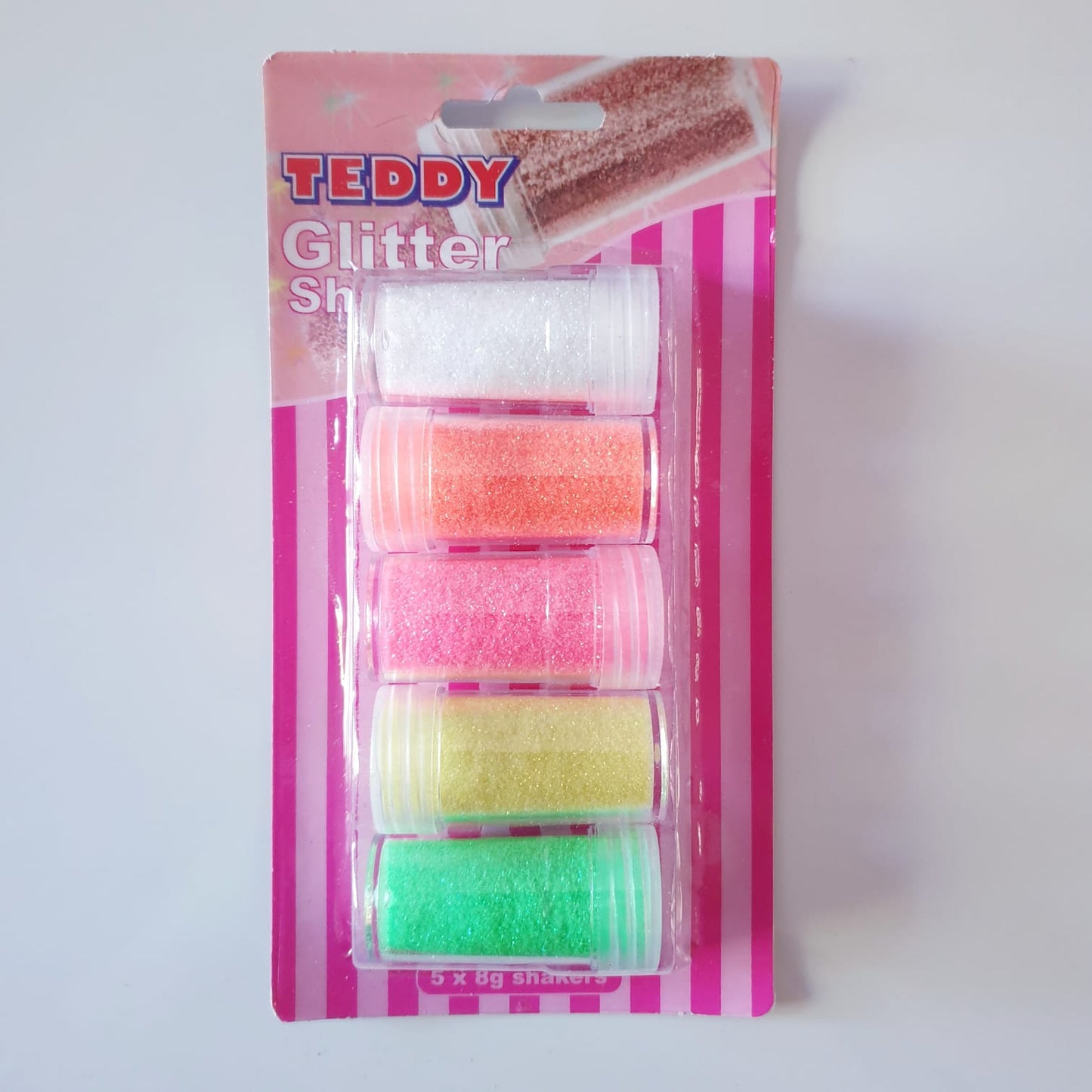 GLITTER SET OF 5 - NEON COLOURS (5 X 8G)