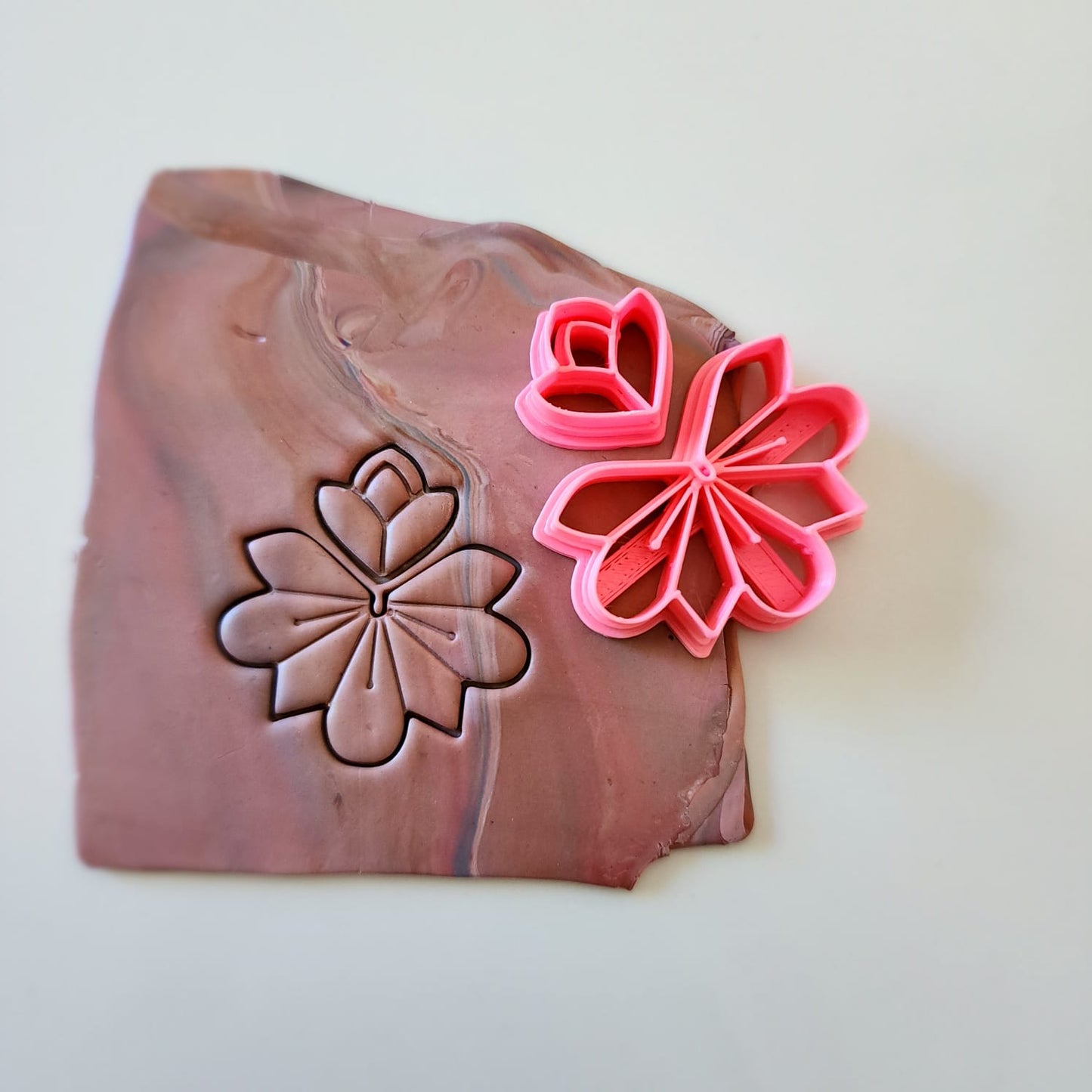 EMBOSSING CUTTER 64 - POLYMER CLAY CUTTER - VALENTINE'S DAY - SET OF 2