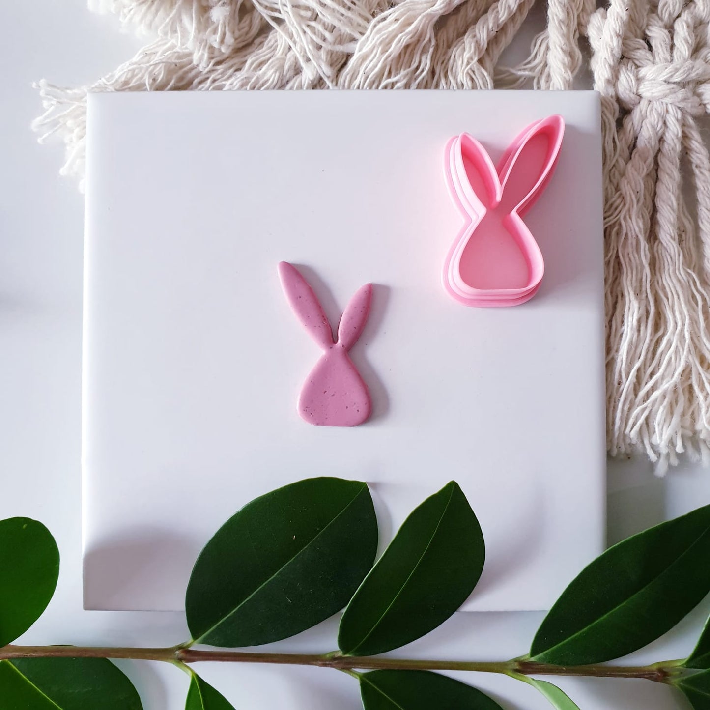 ABSTRACT BUNNY (SET OF 2) - POLYMER CLAY CUTTERS - EASTER COLLECTION