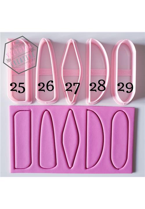 BARRETTE CUTTERS - HAIR CLIP POLYMER CLAY CUTTERS 6