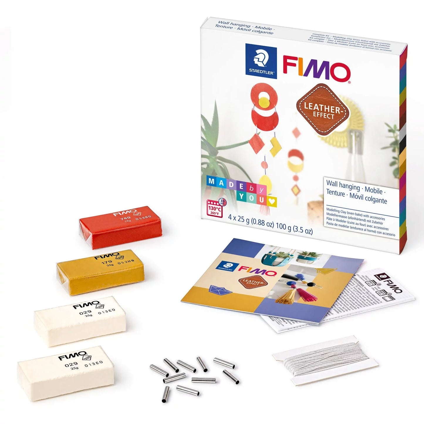WALL HANING ART LEATHER EFFECT DIY CLAY KIT - FIMO