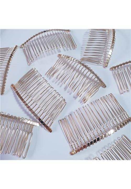 GOLD HAIR SLIDER - NICKEL FREE - JEWELLERY FINDINGS
