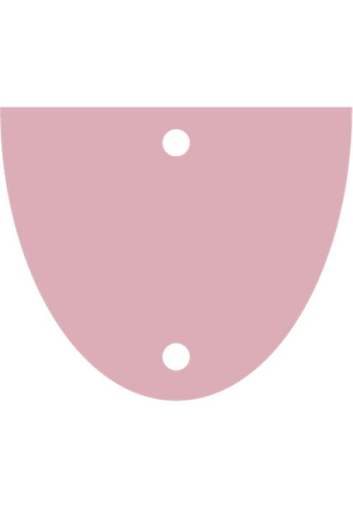 GOLD MIRRORED FINDINGS - HALF OVAL