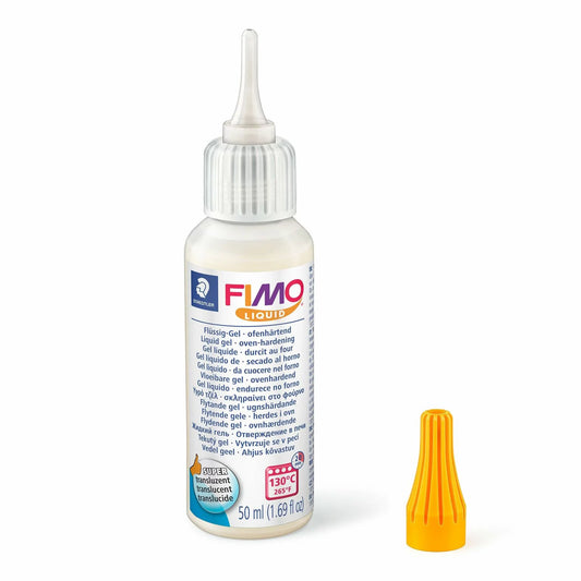 FIMO LIQUID CLAY - TRANSLUCENT - 50ML (POLYMER CLAY)