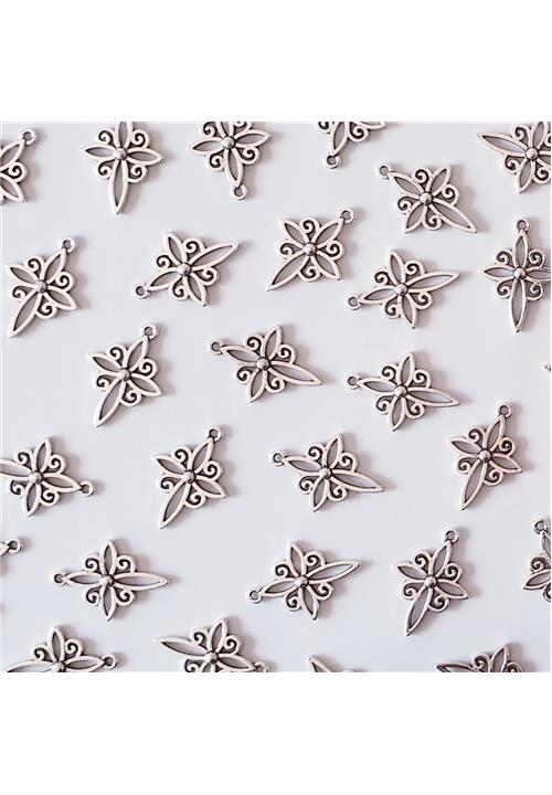 SILVER VINTAGE CROSS - NICKEL FREE - JEWELLERY FINDINGS