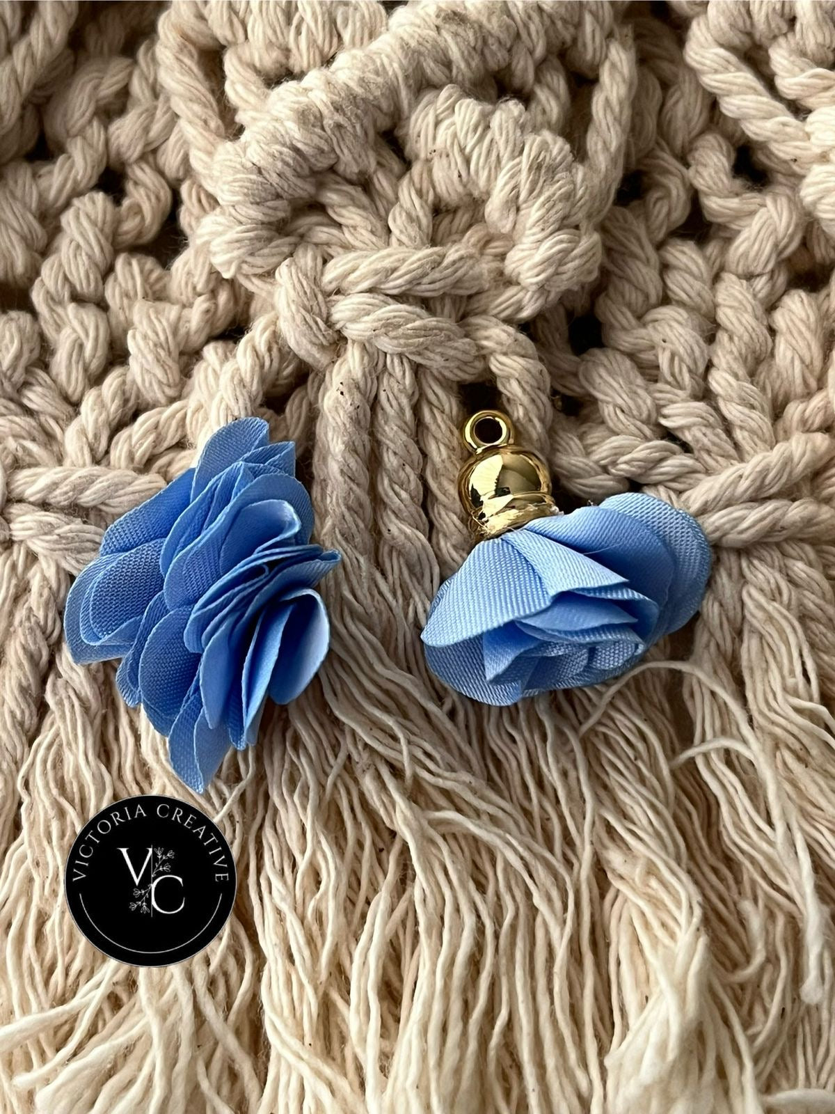 GOLD CAPPED PETAL TASSLES - JEWELLERY FINDINGS - GOLD JEWELLERY FINDINGS