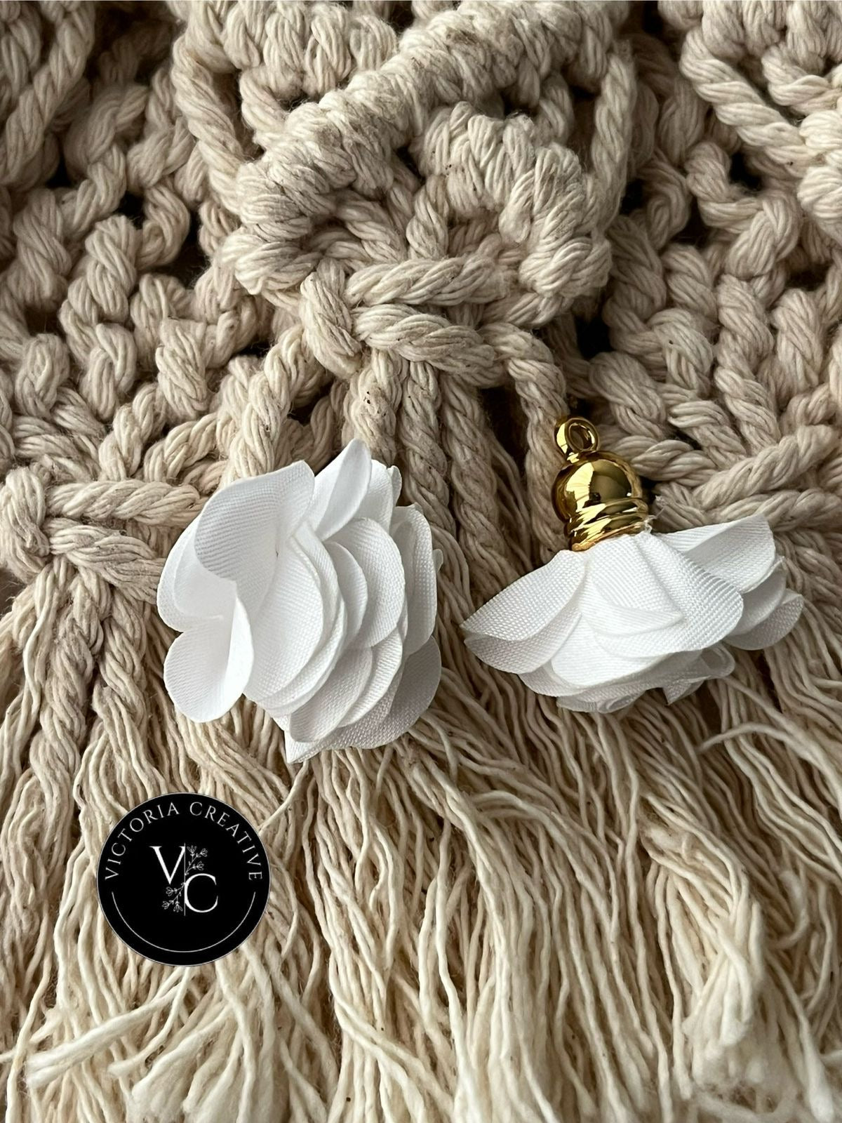 GOLD CAPPED PETAL TASSLES - JEWELLERY FINDINGS - GOLD JEWELLERY FINDINGS