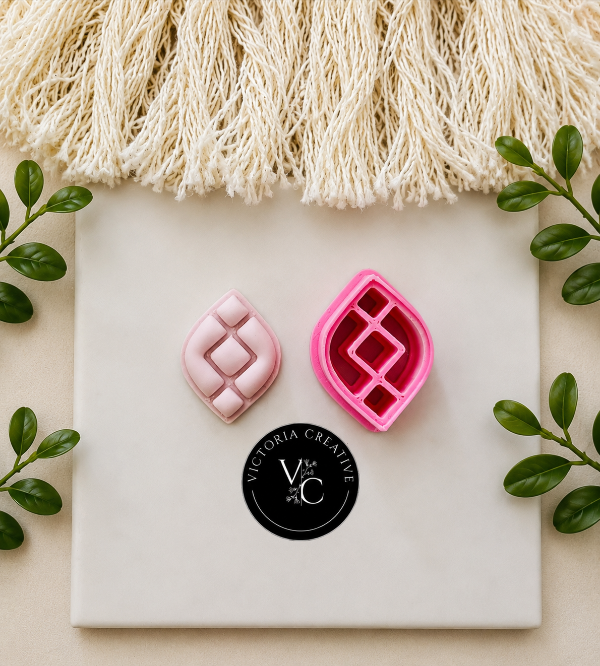 QUILTED DROP CUTTER - POLYMER CLAY CUTTERS