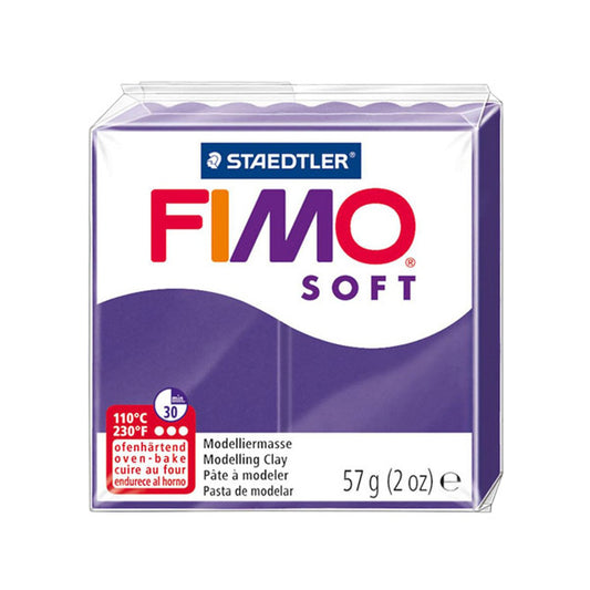 FIMO SOFT PLUM - POLYMER CLAY - 57G BLOCK