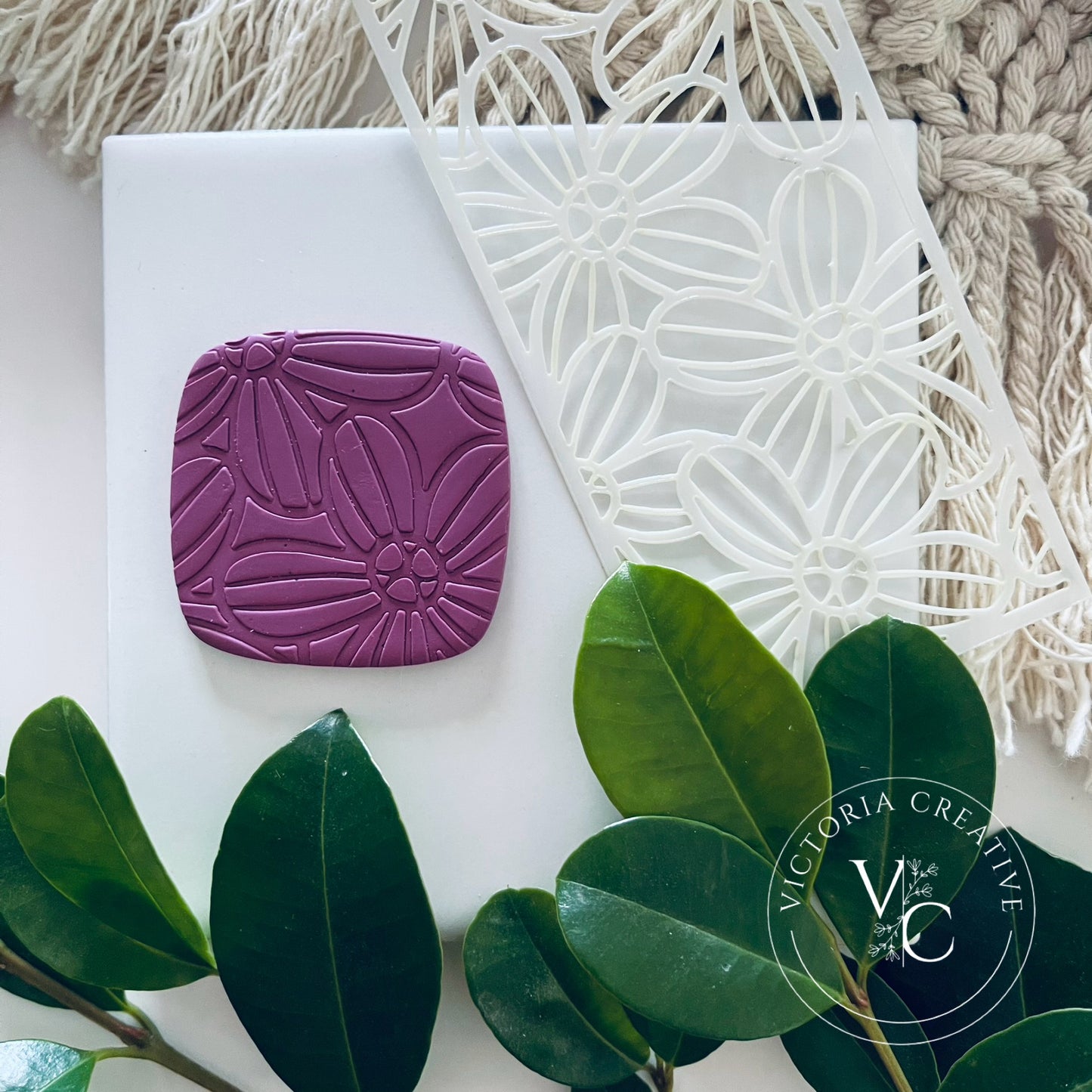 MINI CLAY STENCIL - 16 - FLORAL COLLECTION