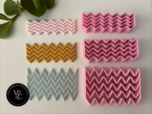 MULTI STRIP WAVE POLYMER CLAY CUTTER (SET OF 3) - CLAY TOOLS