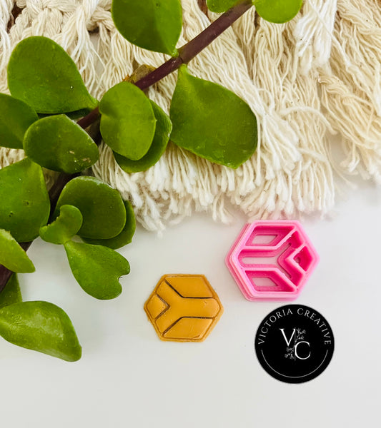 SOUTH AFRICAN FLAG (HEXAGON) - POLYMER CLAY CUTTERS  PROUDLY SOUTH AFRICAN