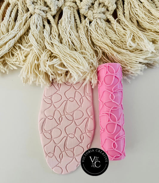 TEXTURE ROLLER 6 - TEXTURE ROLLERS - POLYMER CLAY