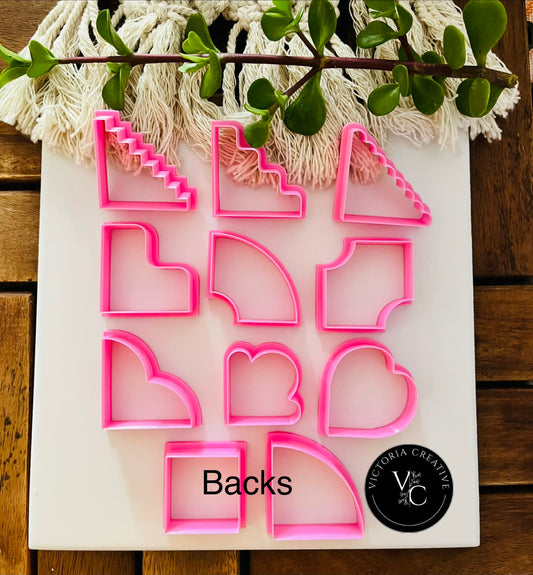 CORNER BOOKMARK COLLECTION (SET OF 11) - POLYMER CLAY CUTTERS