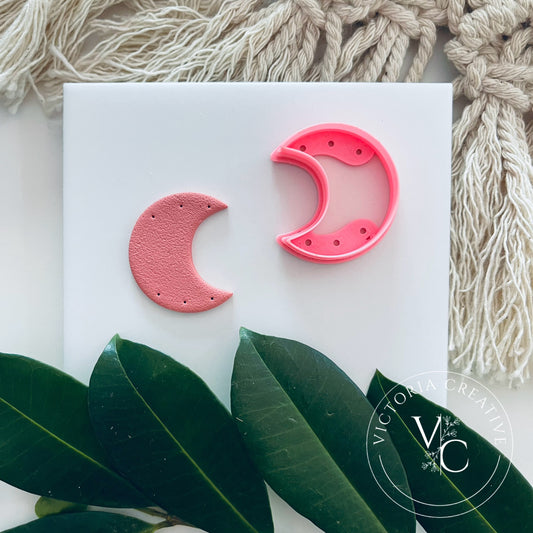 GUIDED MOON CUTTER - POLYMER CLAY CUTTER - EASTER COLLECTION