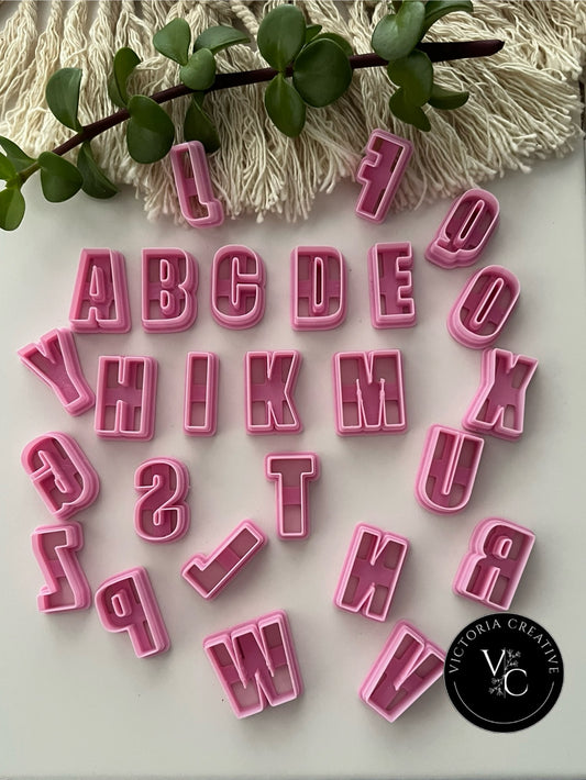 UPPERCASE ALPHABET CUTTERS 22mm