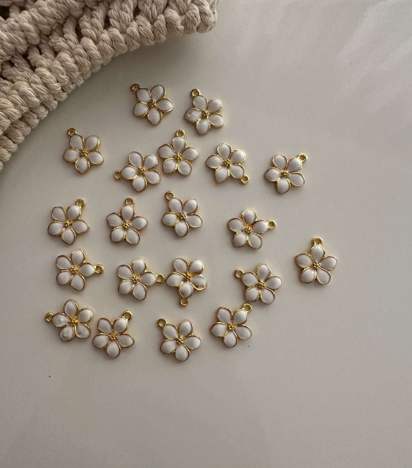 HIBISCUS FLOWER FINDING - VALENTINE'S DAY COLLECTION 2025 - GOLD JEWELLERY FINDINGS