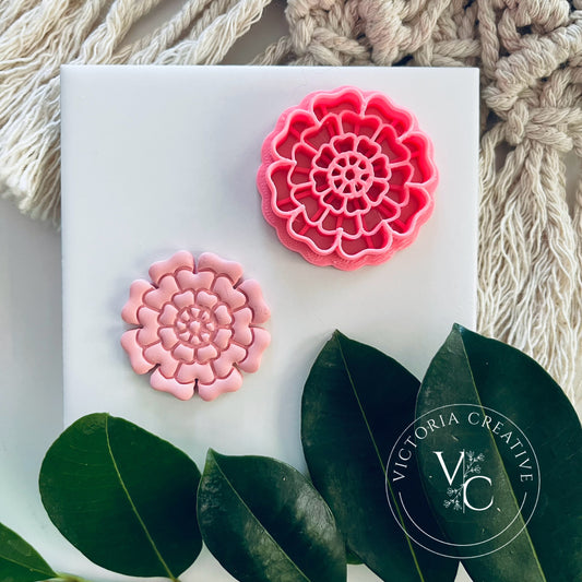 EMBOSSING CUTTER 139 - POLYMER CLAY CUTTER - FLORAL COLLECTION - BOHO FLOWER