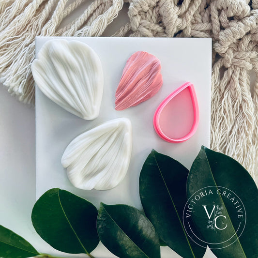 SILICONE LEAF VEIN PRESS - POLYMER CLAY TOOLS - FLORAL COLLECTION