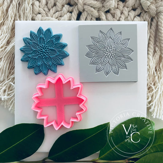 FLEXI STAMP AND CUTTER COMBO 14 - POLYMER CLAY CUTTERS - FLORAL COLLECTION