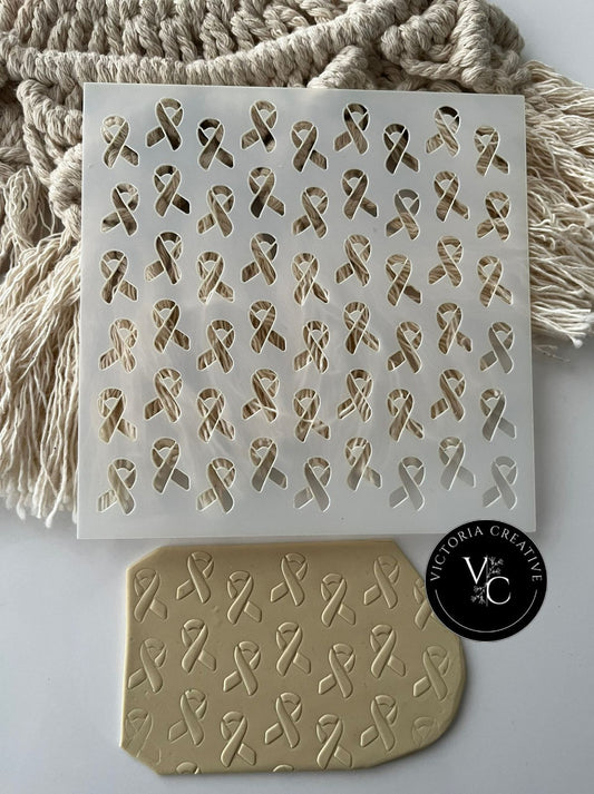 CLAY STENCIL 001 - BREAST CANCER AWARENESS 2025