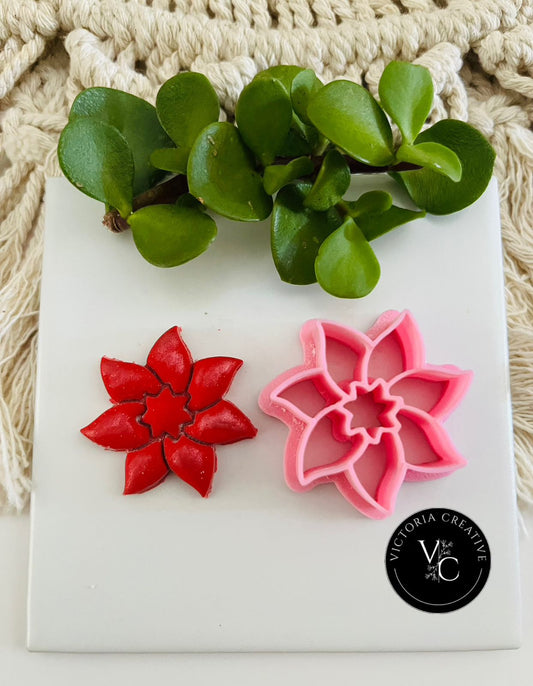 FLORAL CHRISTMAS CUTTER - CHRISTMAS COLLECTION 2025 - POLYMER CLAY CUTTERS