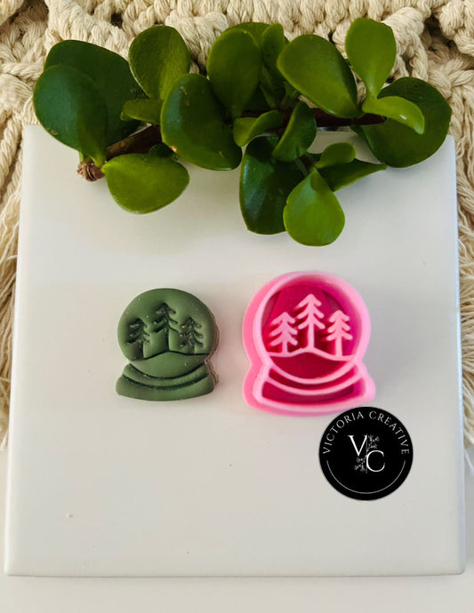 PINE SNOW GLOBE CUTTER - CHRISTMAS COLLECTION 2025 - POLYMER CLAY CUTTERS