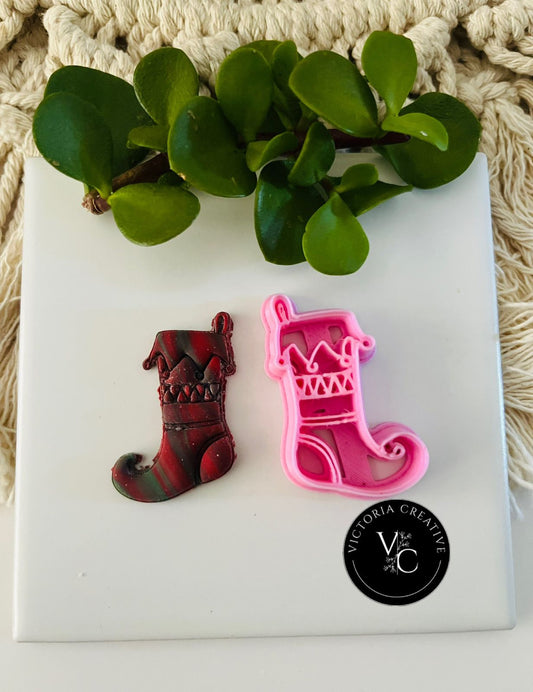 CHRISTMAS STOCKING CUTTER (SET OF 2) - CHRISTMAS COLLECTION 2025 - POLYMER CLAY CUTTERS