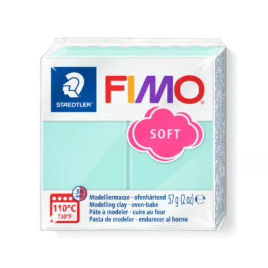 FIMO SOFT MINT - POLYMER CLAY - 57G BLOCK